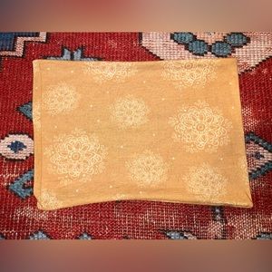 Half Boho Bandeau yellow mustard mandala pattern